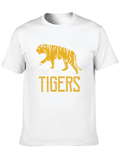 Save The Tigers Graphic T-Shirt - Black
