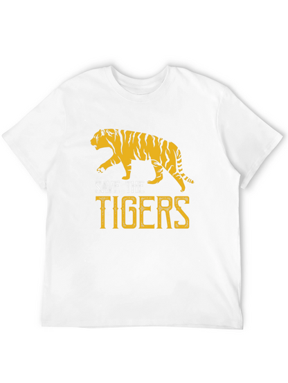 Save The Tigers Graphic T-Shirt - Black