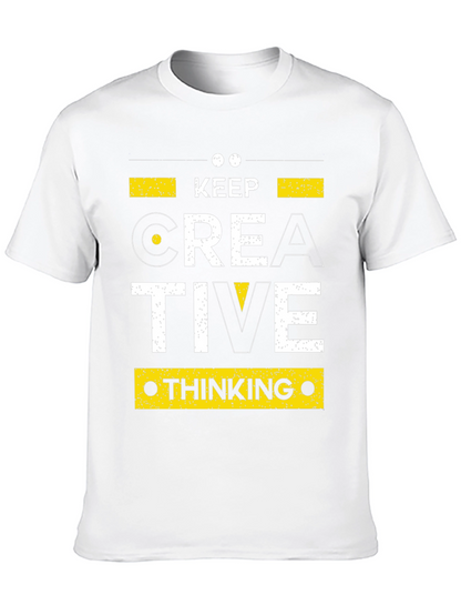 Keep Creative Thinking Black Graphic Tee