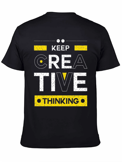Keep Creative Thinking Black Graphic Tee