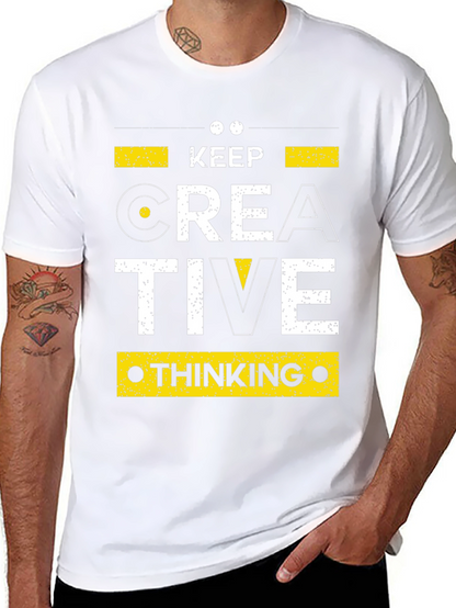 Keep Creative Thinking Black Graphic Tee