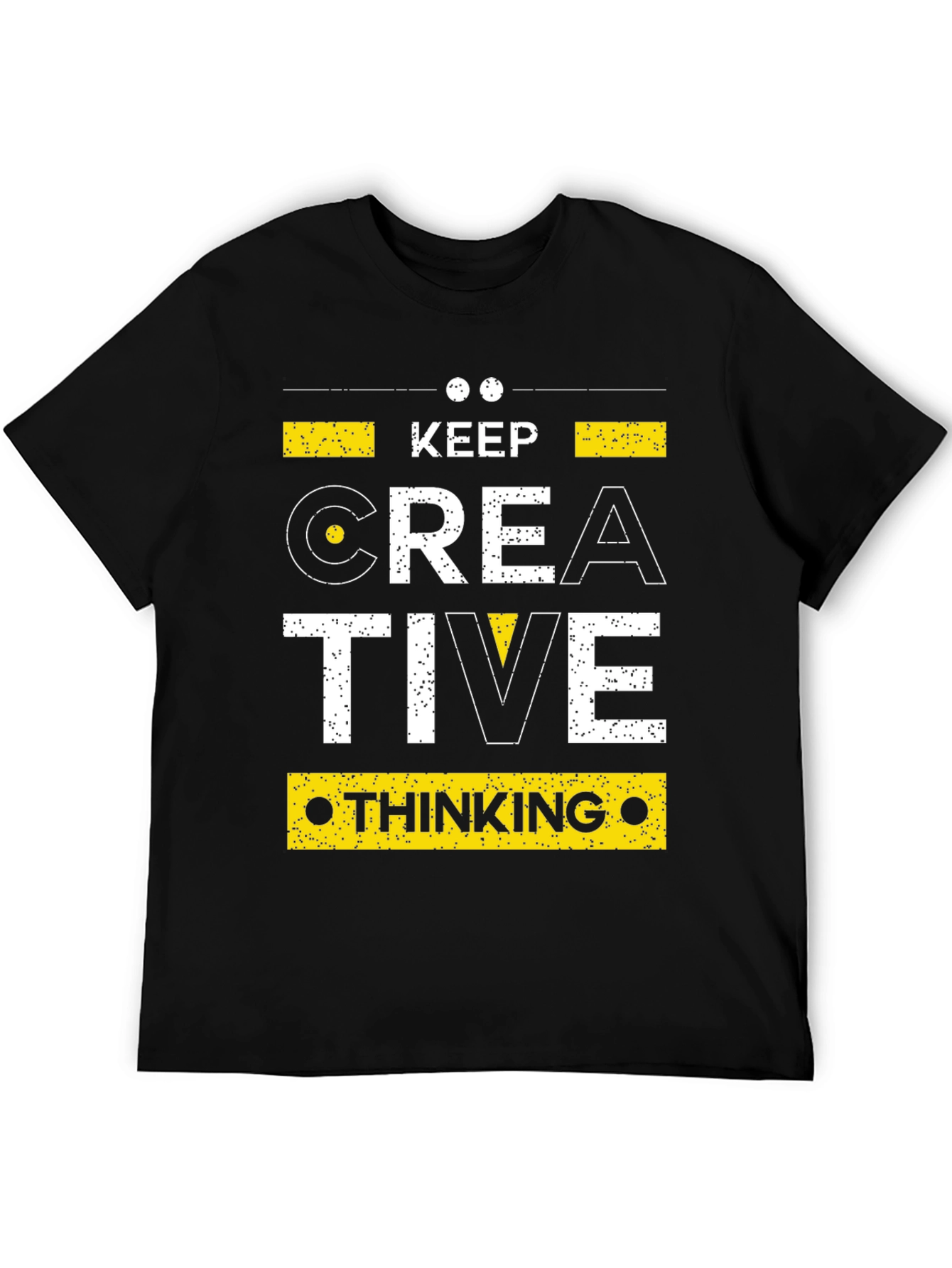 Keep Creative Thinking Black Graphic Tee