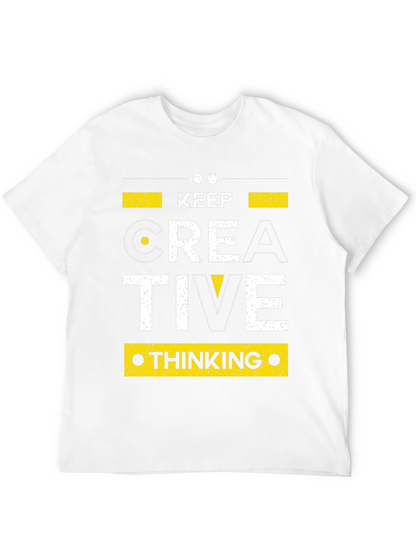 Keep Creative Thinking Black Graphic Tee