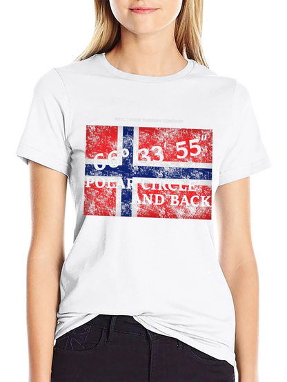 Norway Flag Polar Circle T-Shirt