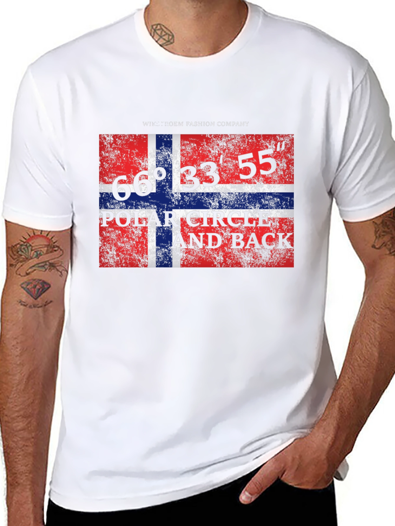 Norway Flag Polar Circle T-Shirt