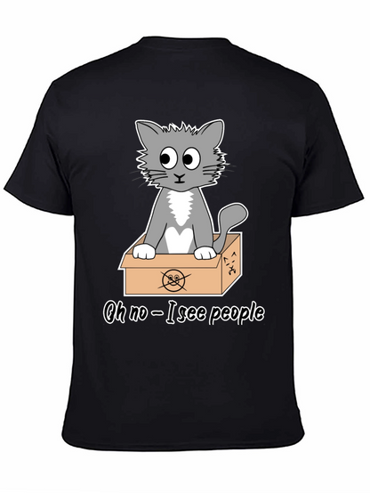 Cat in a Box T-Shirt - Funny Graphic Tee