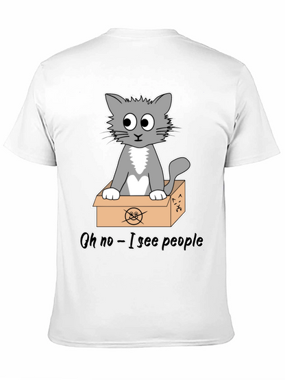 Cat in a Box T-Shirt - Funny Graphic Tee