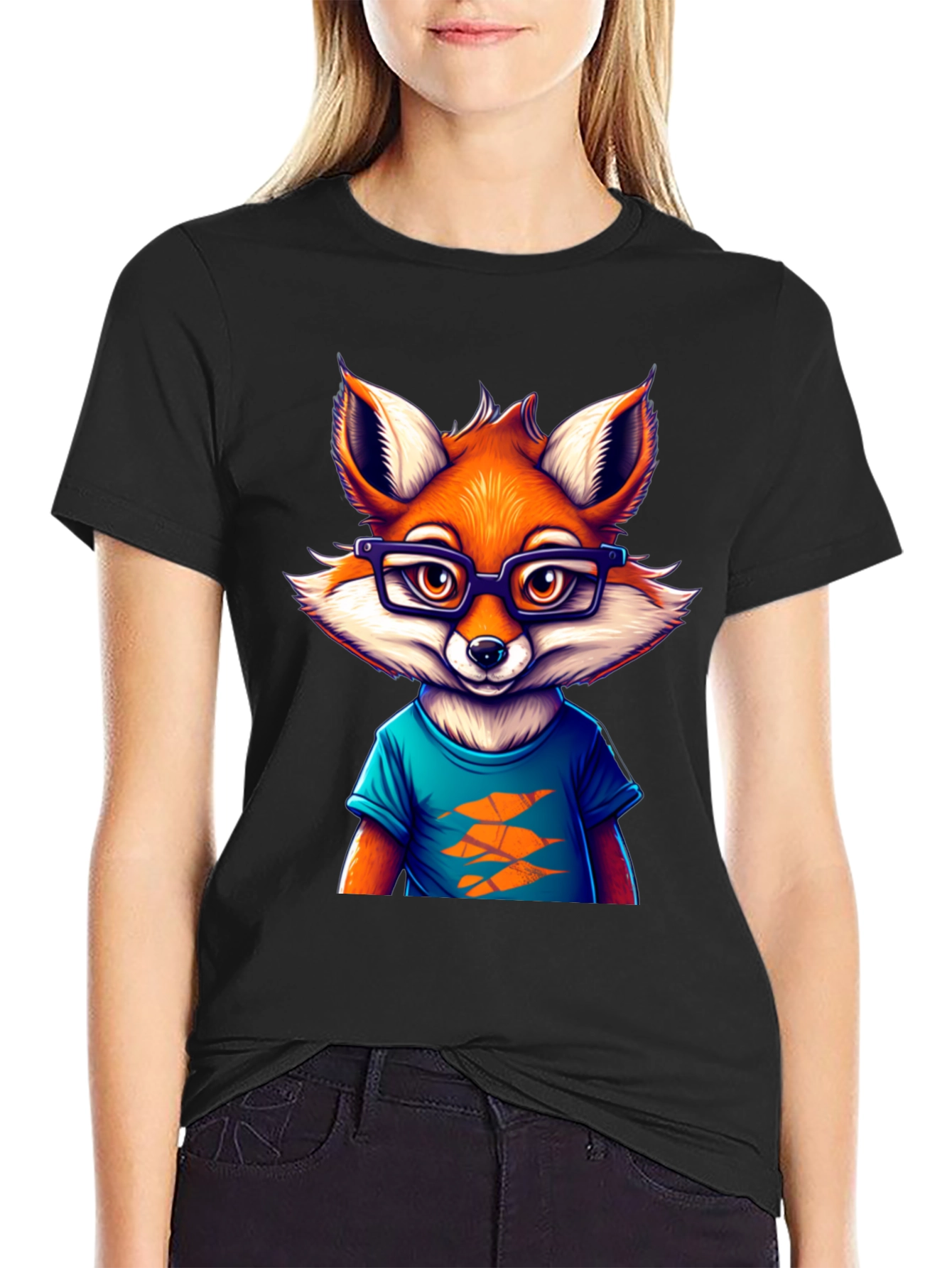 Cool Fox Graphic Tee - Unique Design