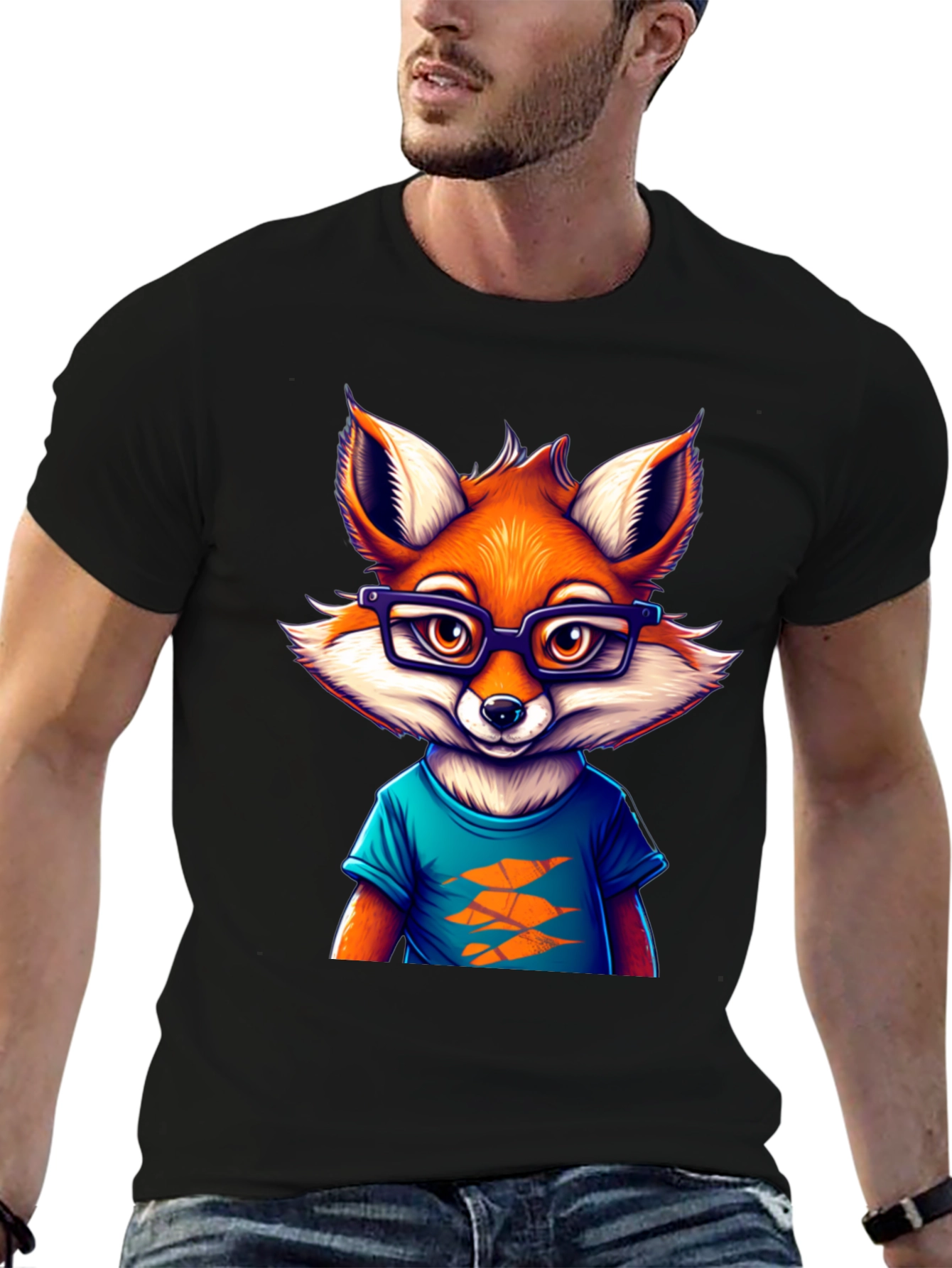 Cool Fox Graphic Tee - Unique Design