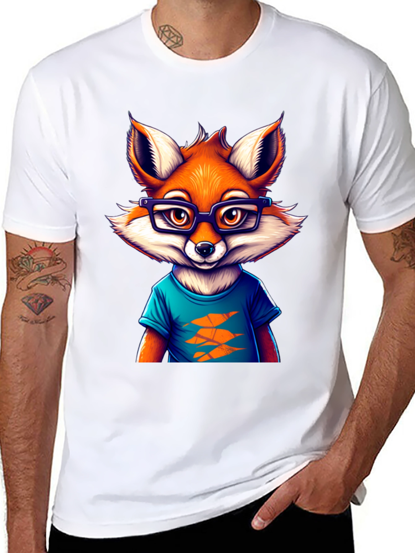 Cool Fox Graphic Tee - Unique Design