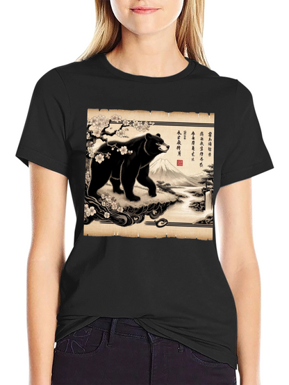 Japanese Bear Print T-Shirt