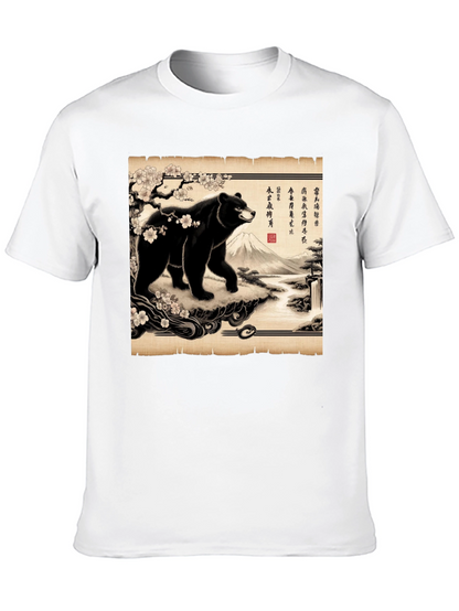 Japanese Bear Print T-Shirt