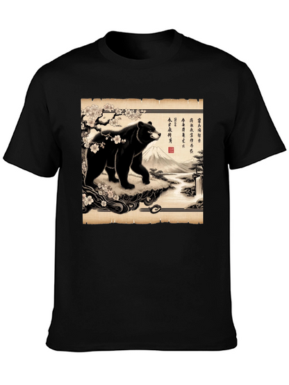 Japanese Bear Print T-Shirt