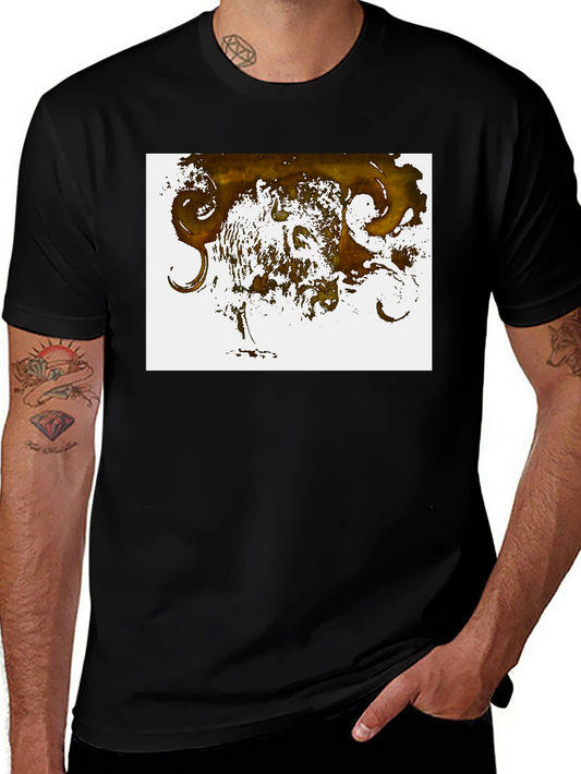 Abstract Art Black T-Shirt - Unique Design
