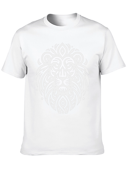 Lion Crest Graphic T-Shirt - Black