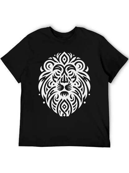 Lion Crest Graphic T-Shirt - Black