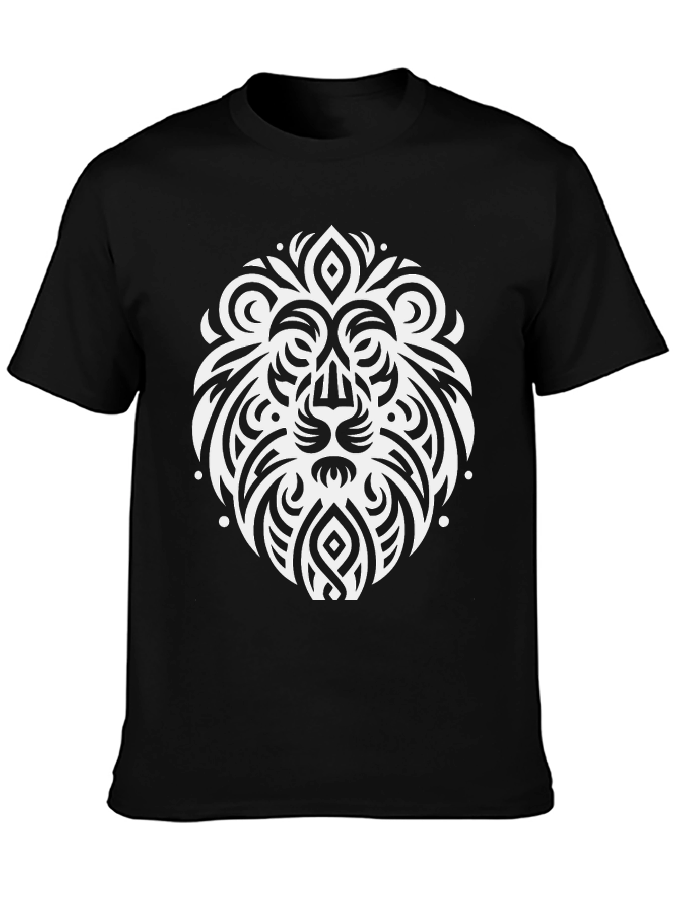 Lion Crest Graphic T-Shirt - Black