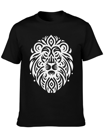 Lion Crest Graphic T-Shirt - Black