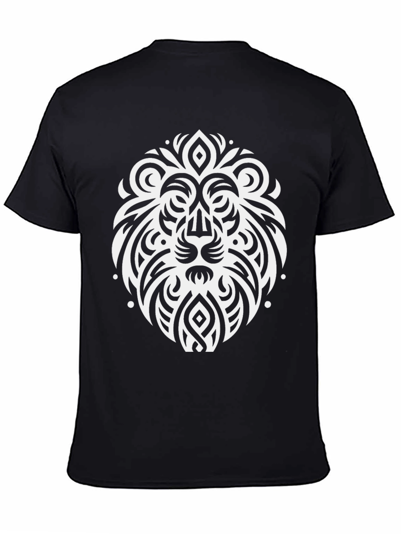 Lion Crest Graphic T-Shirt - Black