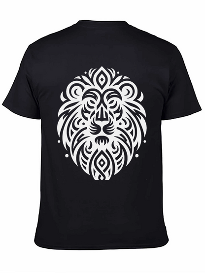 Lion Crest Graphic T-Shirt - Black