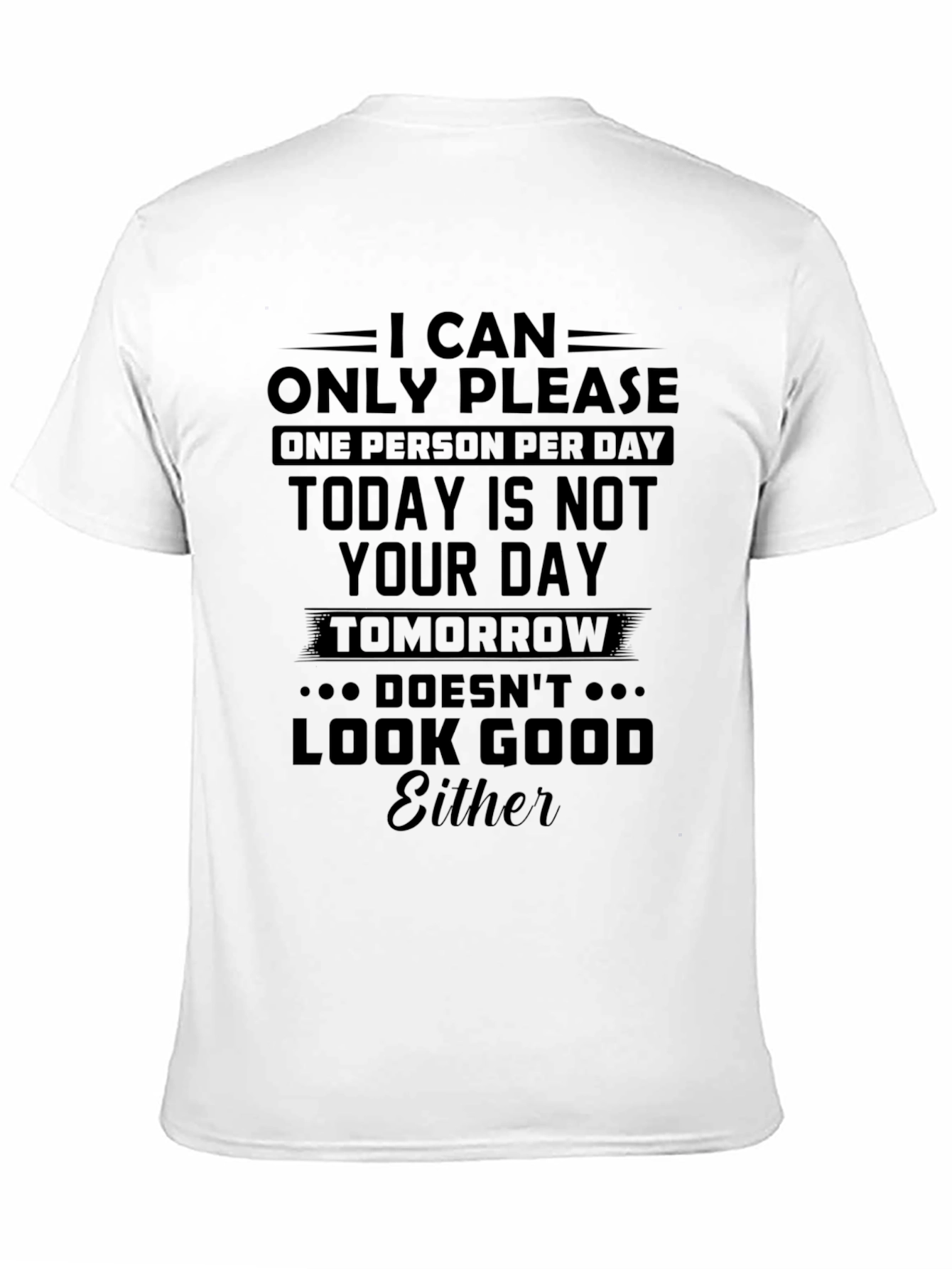 Humorous Graphic T-Shirt - I Can Only Please