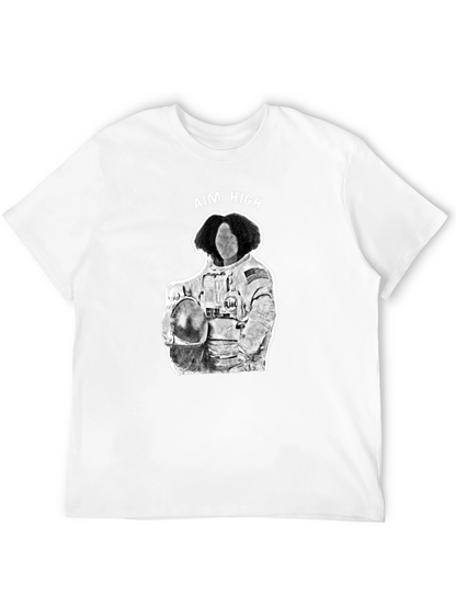 Aim High Astronaut Graphic Tee - Black