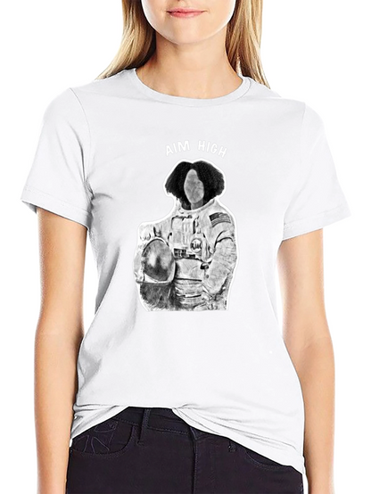Aim High Astronaut Graphic Tee - Black