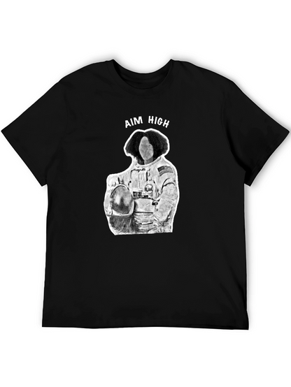 Aim High Astronaut Graphic Tee - Black