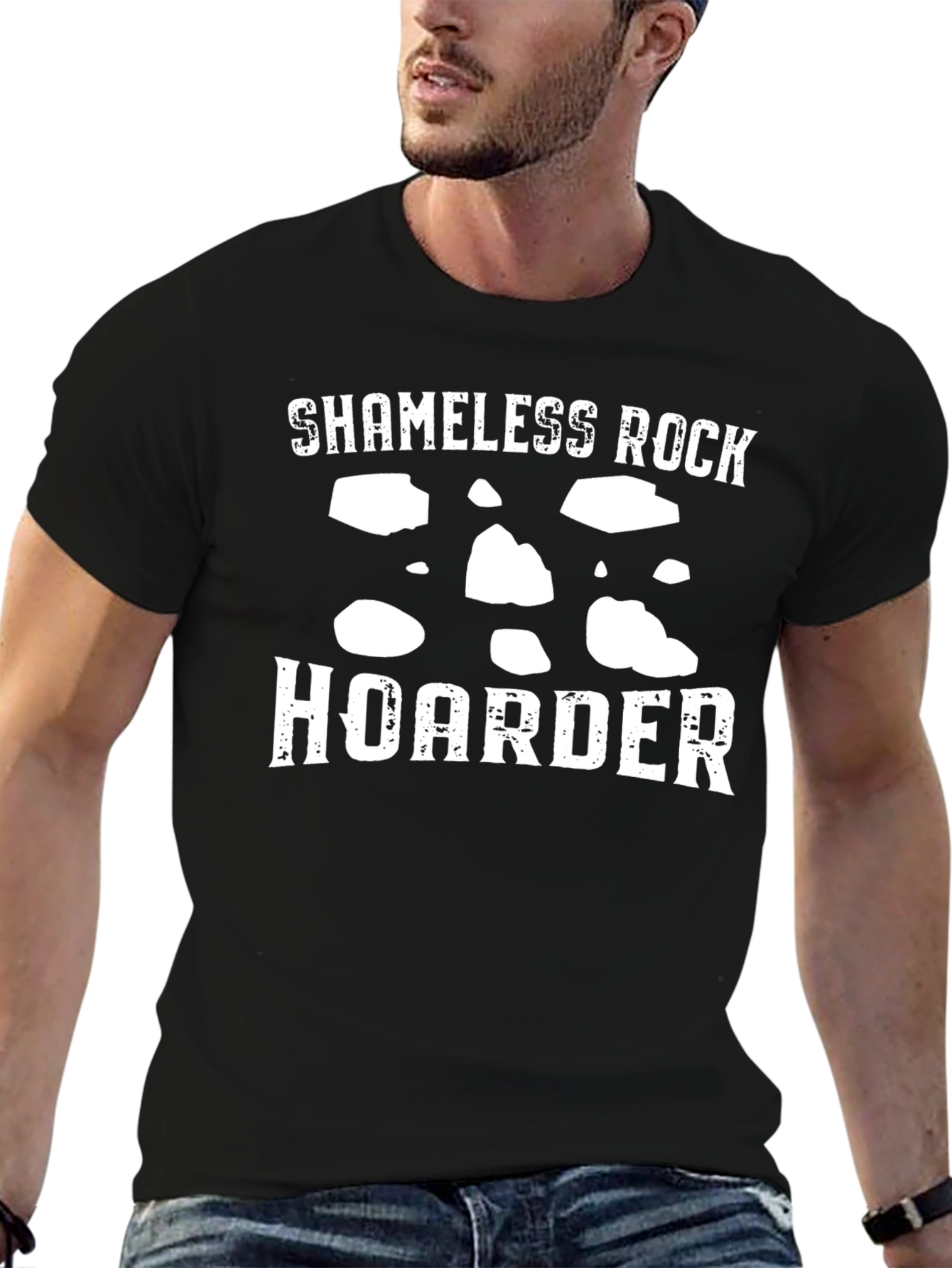 Shameless Rock Hoarder Black T-Shirt