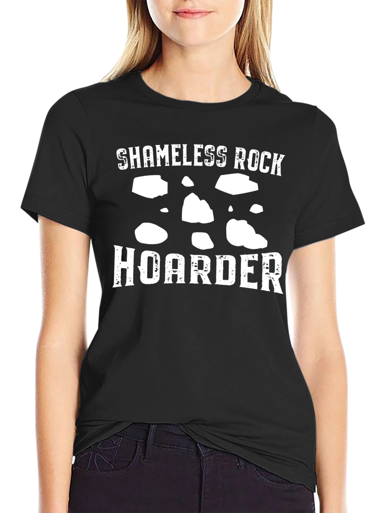 Shameless Rock Hoarder Black T-Shirt