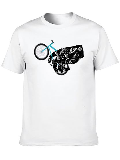 Cosmic Cyclist Black Graphic Tee