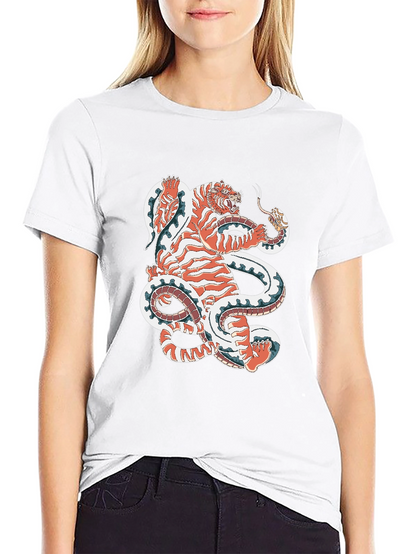 Tiger vs Snake Graphic Tee - Unique Design!