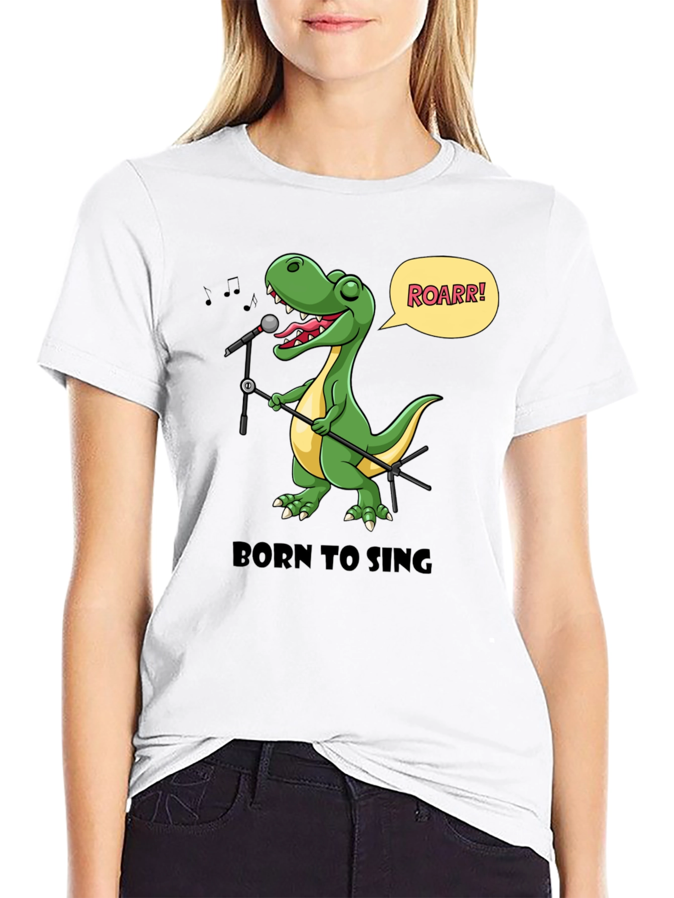 Born to Sing Dinosaur T-Shirt