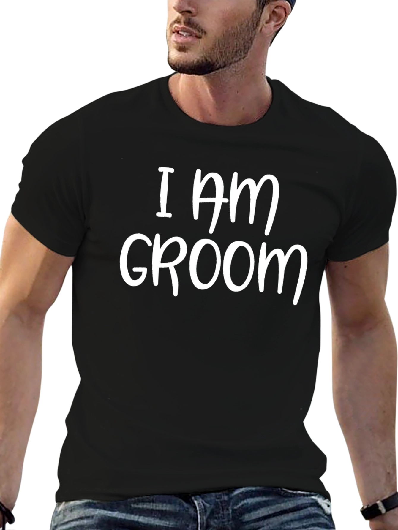 I AM GROOM - Stylish Wedding Party Tee