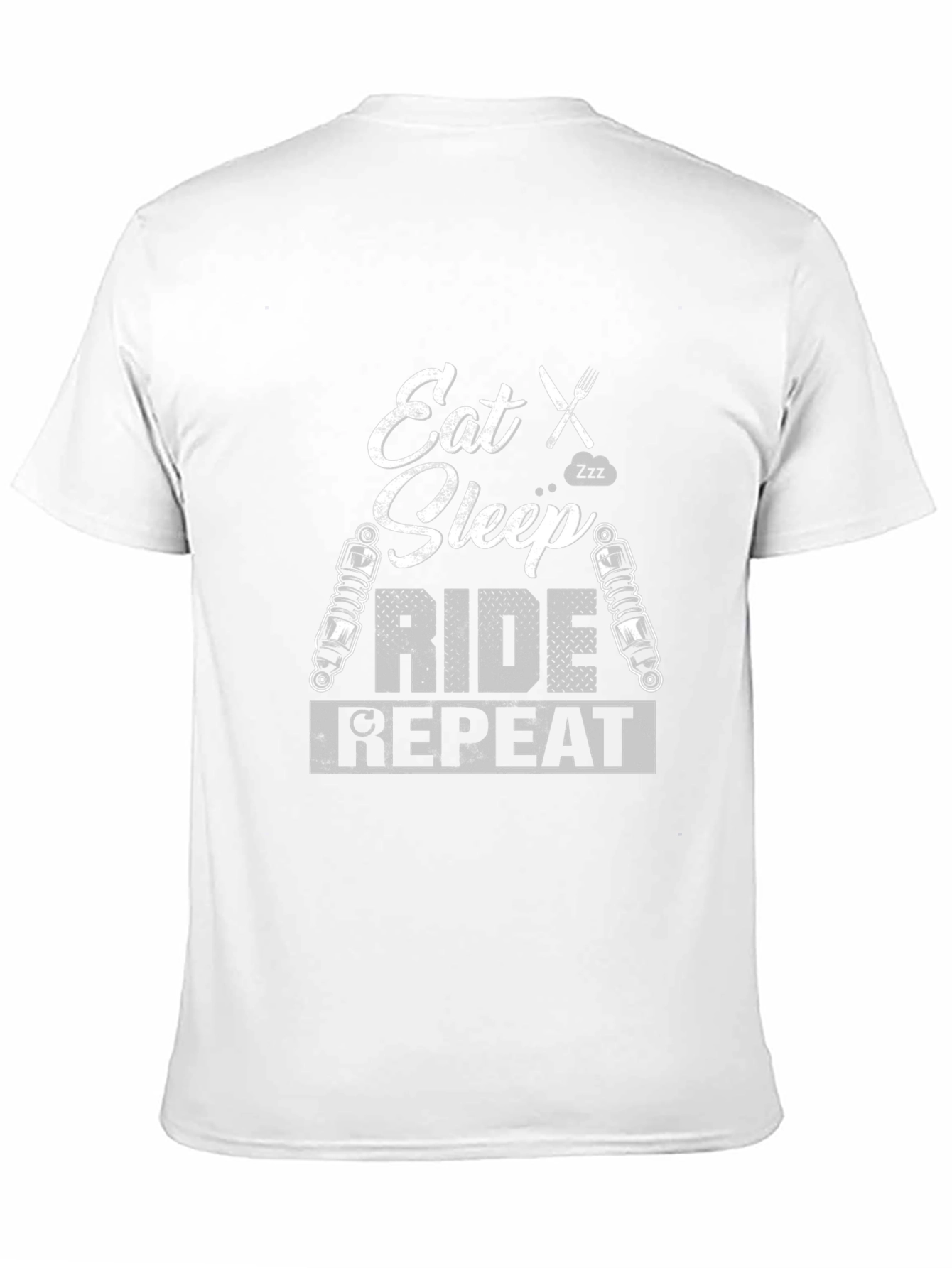 Eat Sleep Ride Repeat Graphic Tee - Biker T-Shirt