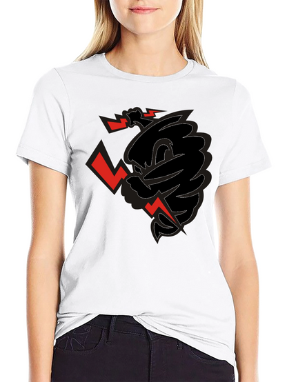 Edgy Graphic Print Black T-Shirt for Men