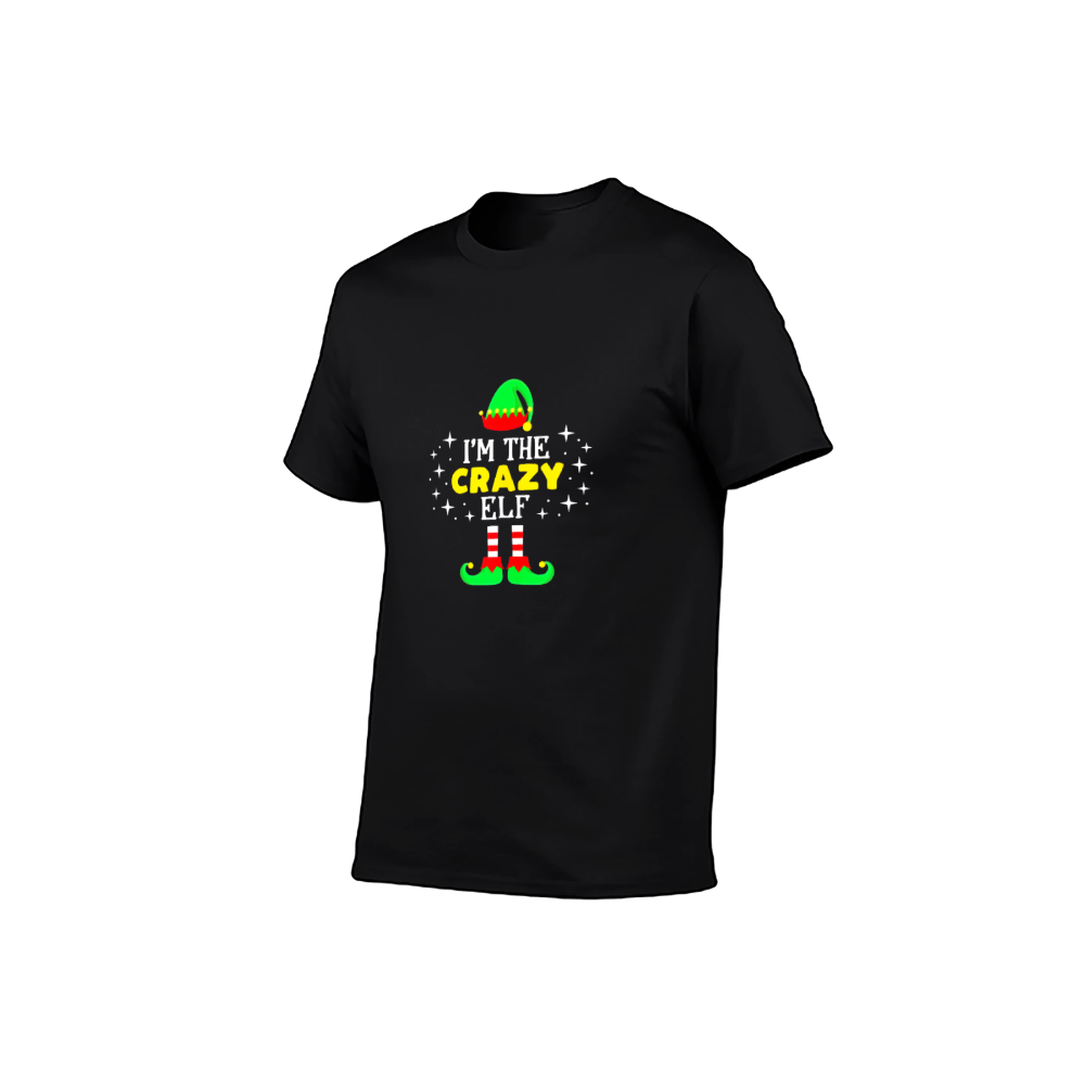 I’m The Crazy Elf Christmas T-Shirt - 100% Cotton, Festive & Playful Tee for Holiday Gatherings & Casual Daily Wear