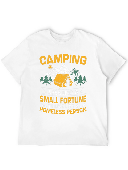 Camping Small Fortune Graphic T-Shirt