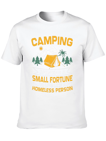 Camping Small Fortune Graphic T-Shirt