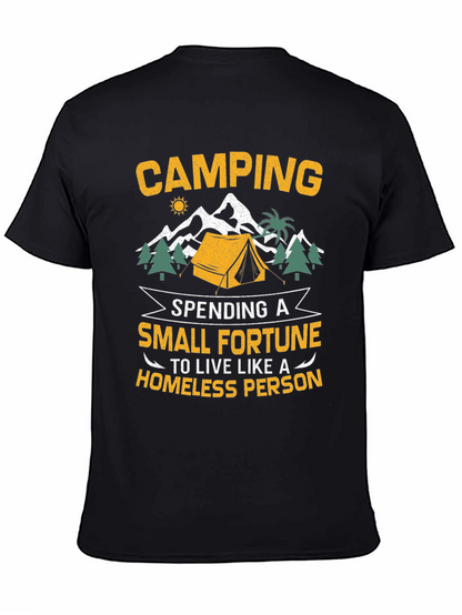 Camping Small Fortune Graphic T-Shirt