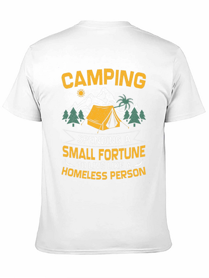 Camping Small Fortune Graphic T-Shirt