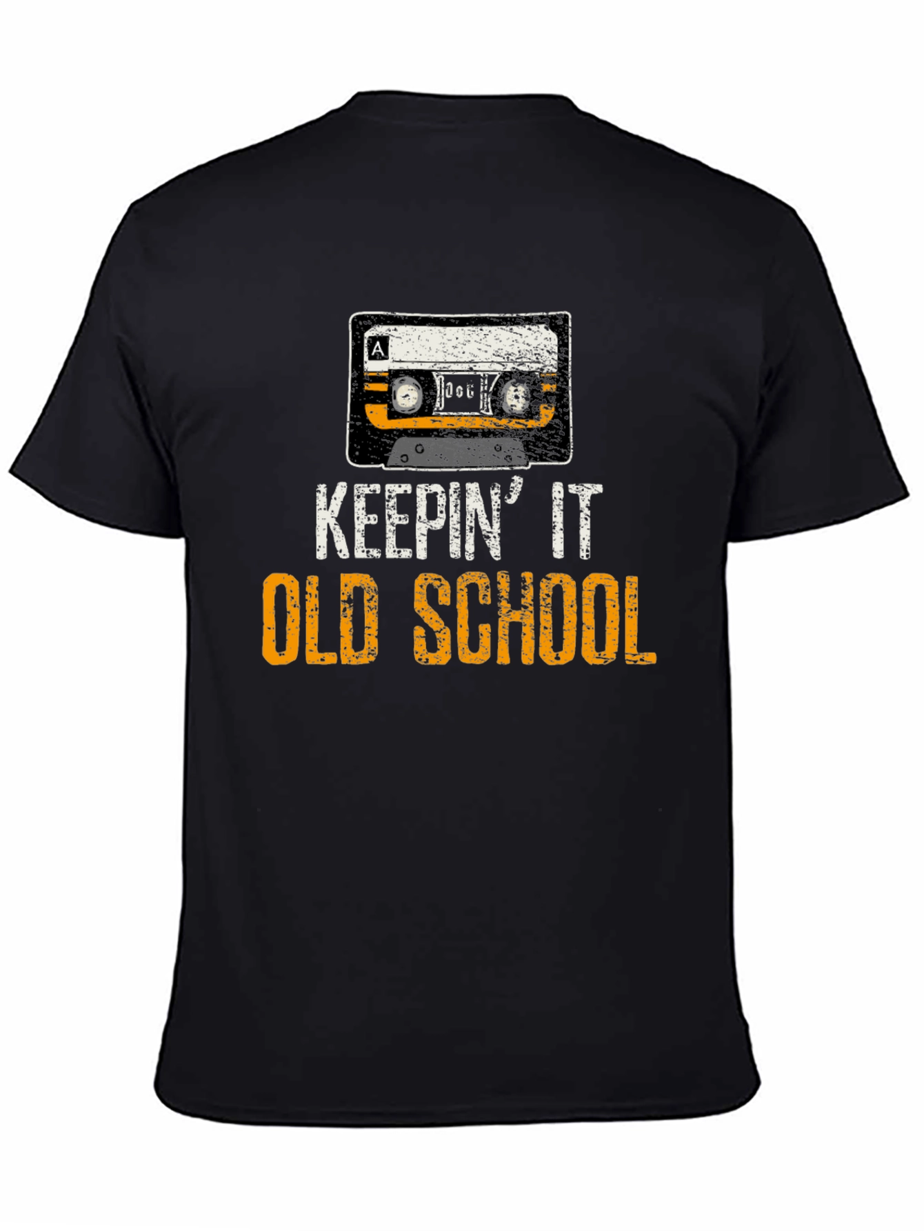 Keepin It Old School Cassette Tape Graphic T-Shirt