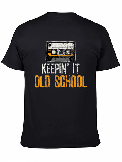 Keepin It Old School Cassette Tape Graphic T-Shirt