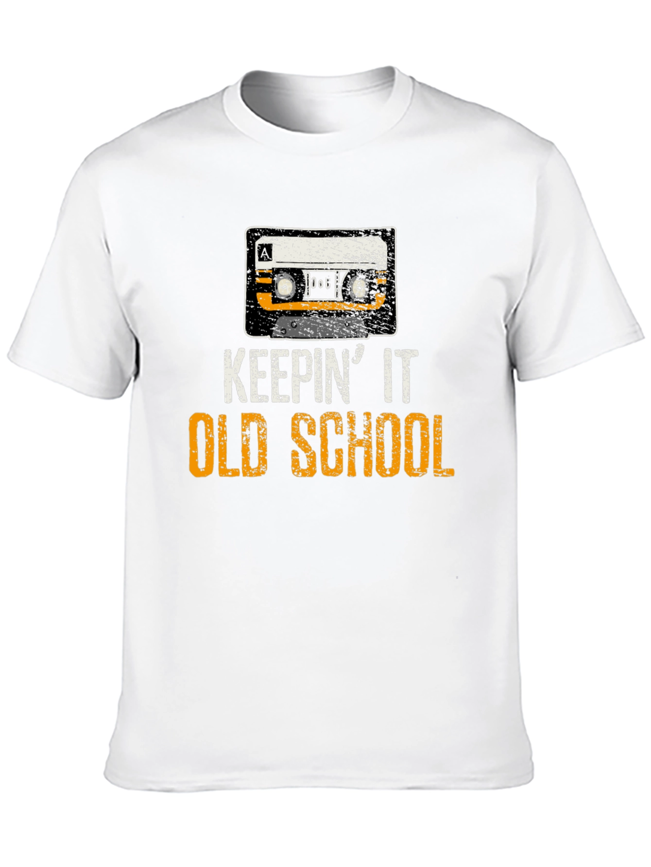 Keepin It Old School Cassette Tape Graphic T-Shirt