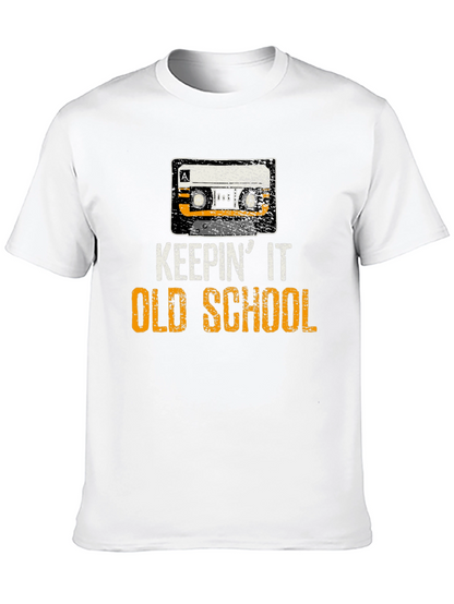 Keepin It Old School Cassette Tape Graphic T-Shirt