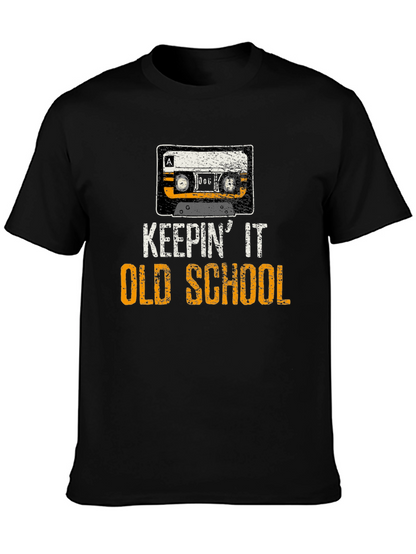 Keepin It Old School Cassette Tape Graphic T-Shirt