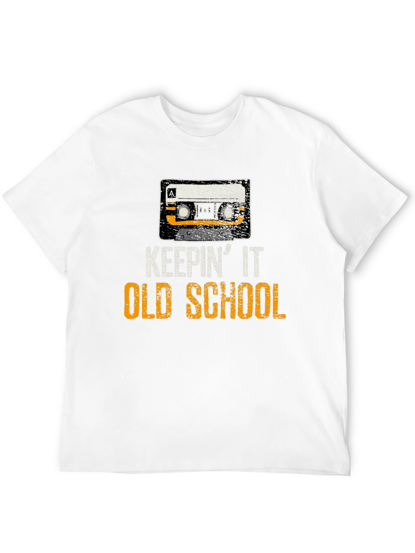 Keepin It Old School Cassette Tape Graphic T-Shirt