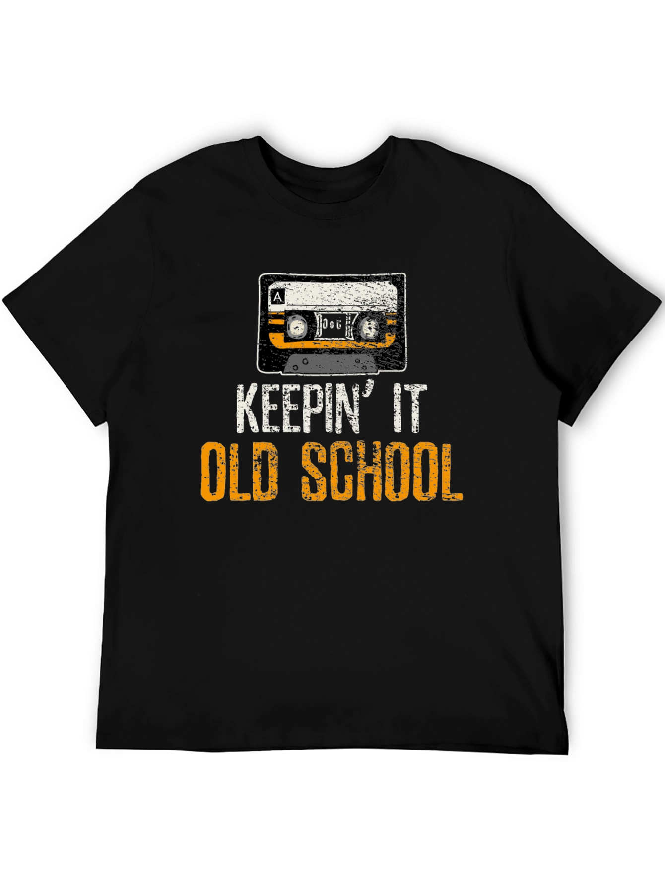 Keepin It Old School Cassette Tape Graphic T-Shirt