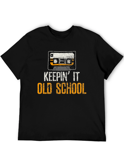 Keepin It Old School Cassette Tape Graphic T-Shirt