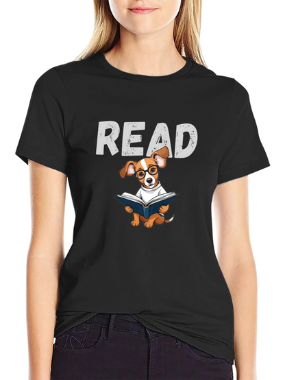 Read Dog T-Shirt - Unisex Black Tee